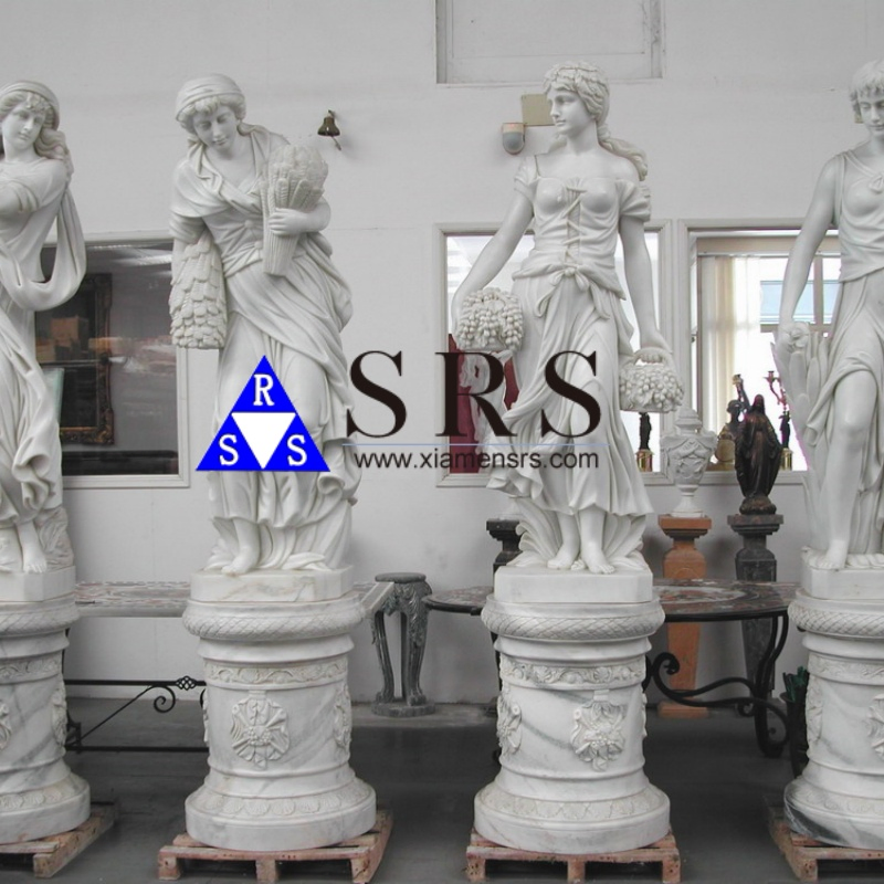 Life Size Garden Decorative Carved Stone Statue Marble Carving Sculpture for Outdoor Garden Sculpture