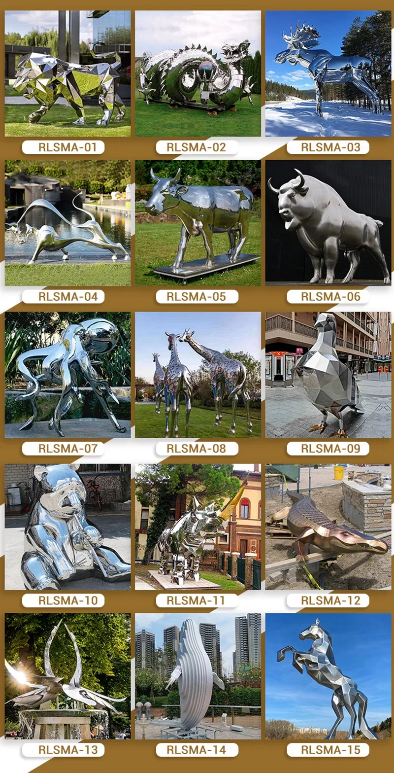 More Stainless Steel Animal Sculptures