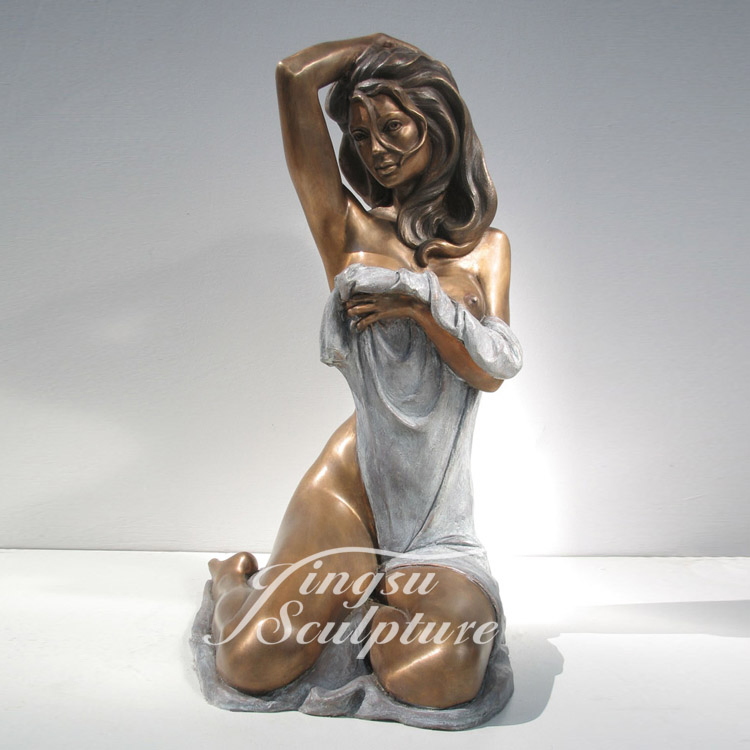 Home Decoration Indoor Outdoor Life Size Woman Statue Erotic Bronze Sculptures