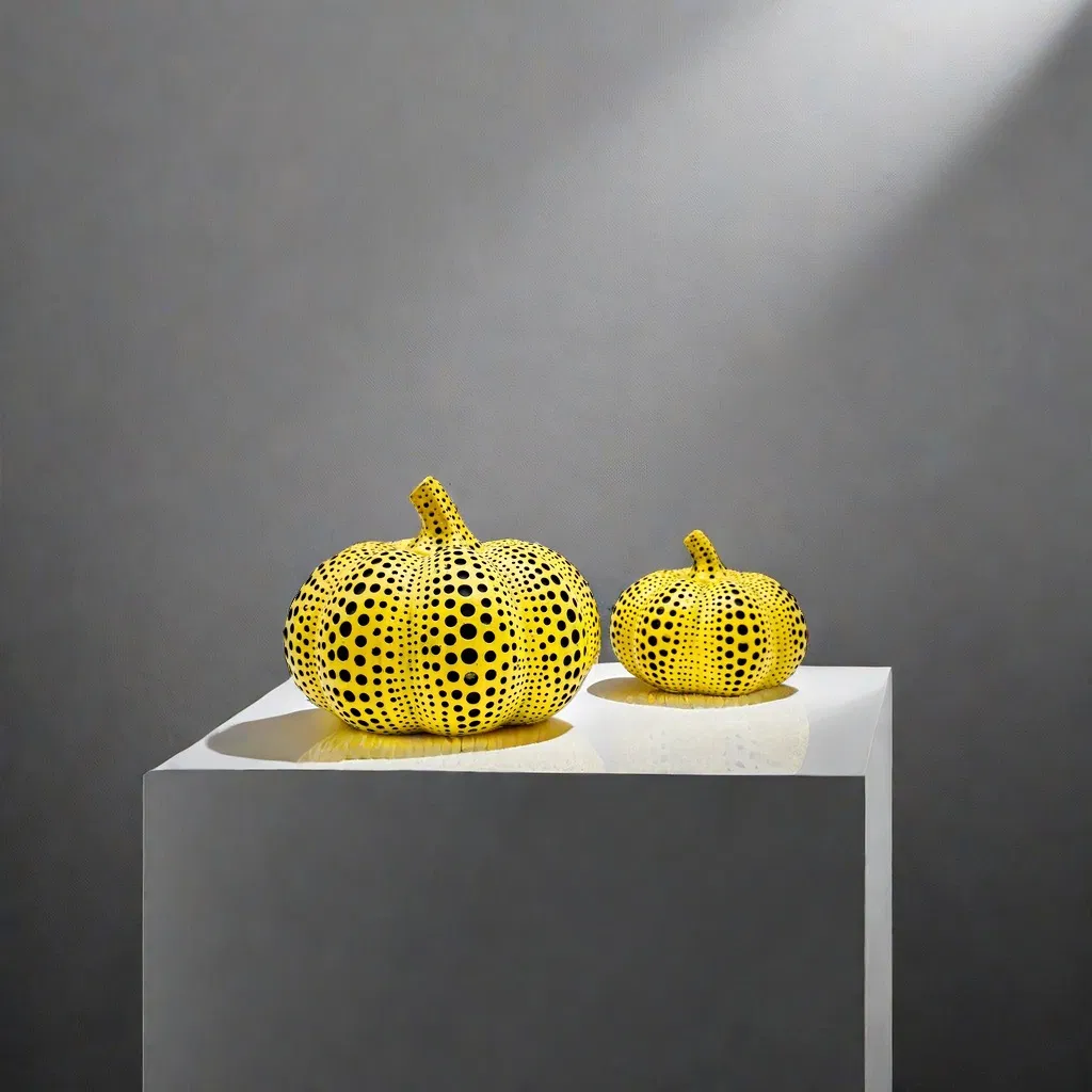 Home Decor Halloween Cross-Border Desktop Nordic Creative Polka DOT Pumpkin Resin Statue