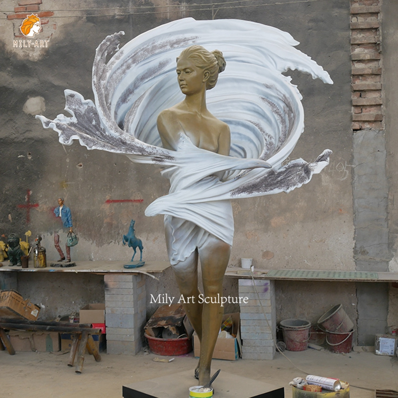 Life Size Erotic Statues Standing Nude Woman Girl Frau Bronze Sculpture