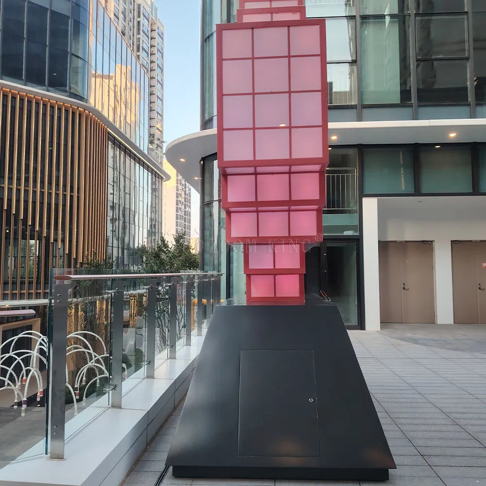 City Heartbeat Interactive Heart Installation-Cultural Tourism Landmark Check-in Art Device,Emotion Interaction Experience Equipment,City Theme Light Sculpture