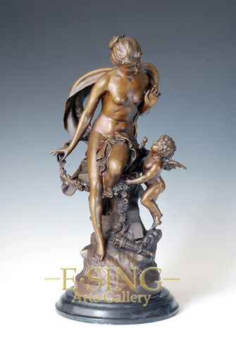 Hot Sale European Bronze Sculpture of Secret for Indoor Home Decoration