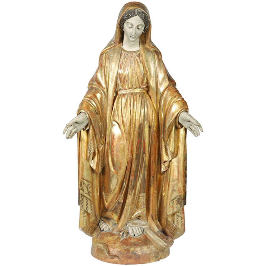 Life Size Bronze Virgin Mary Sculpture for Garden Decoration