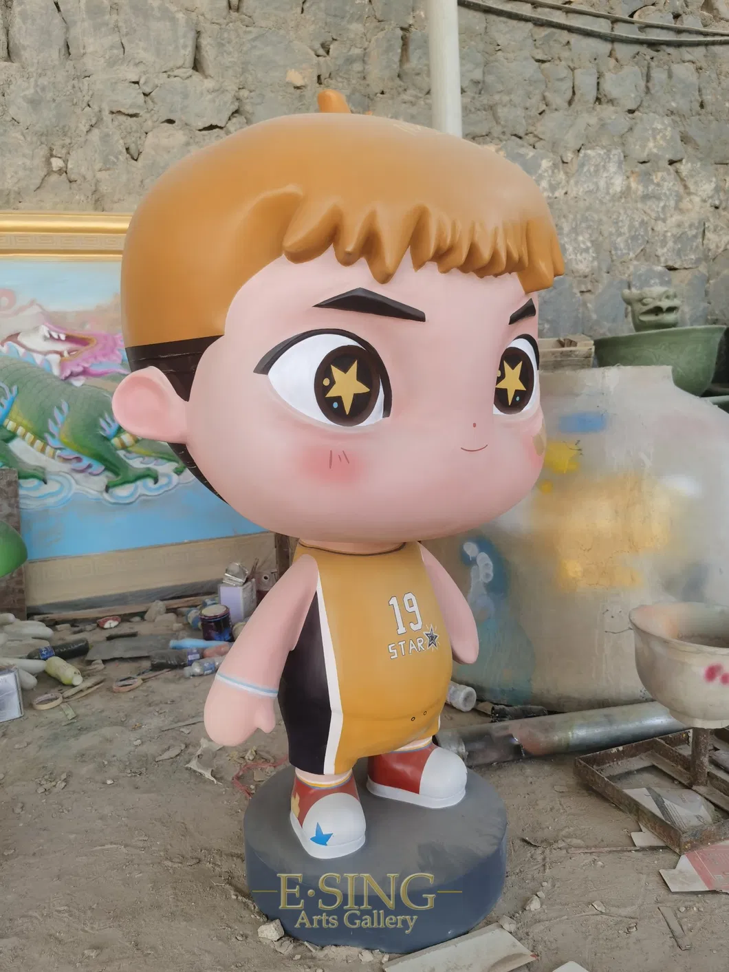 Resin Cartoon Statue View 2