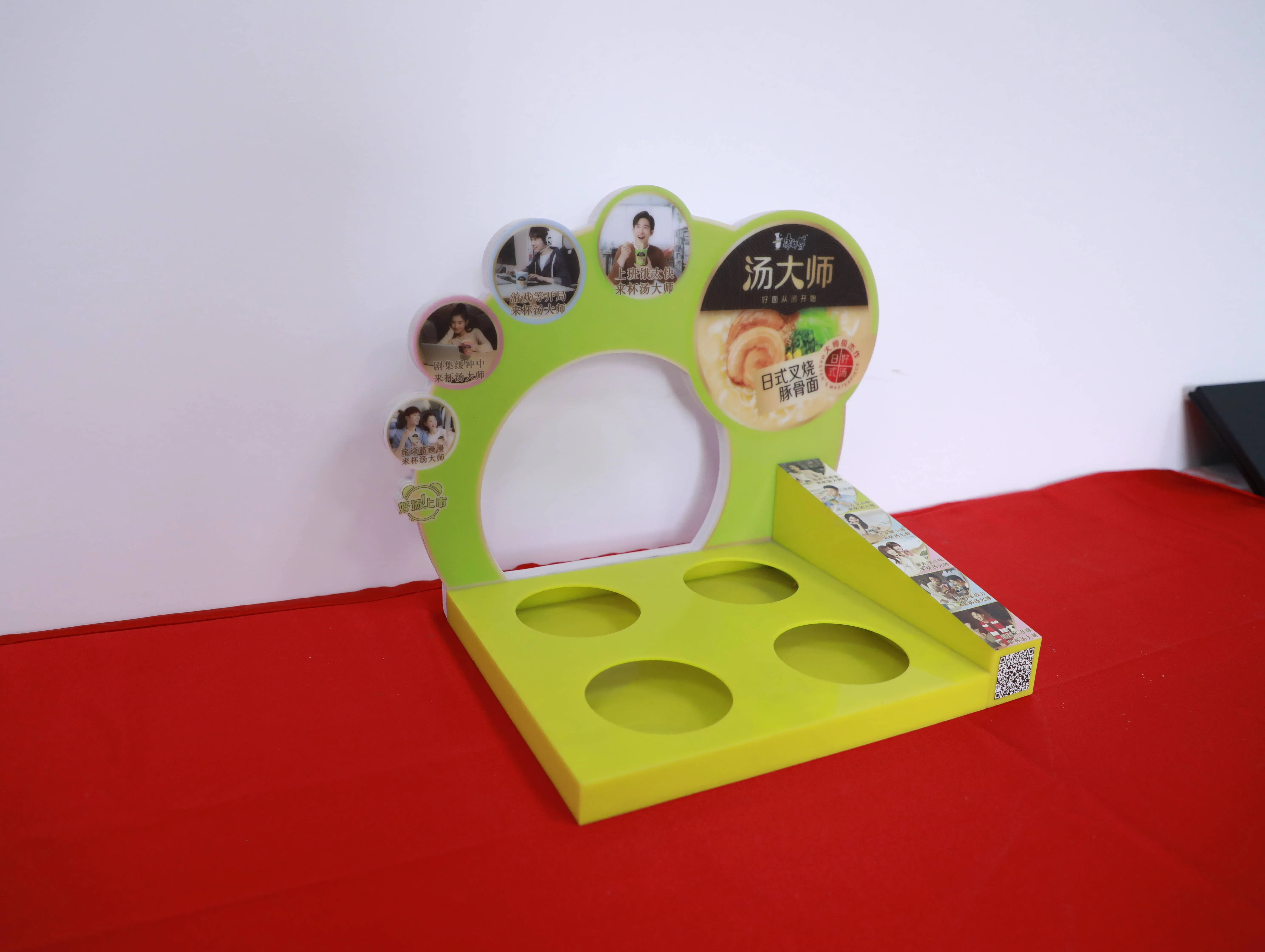 Custom Design Paper Cardboard Food Store Display Rack Desktop Retail Shop Holder