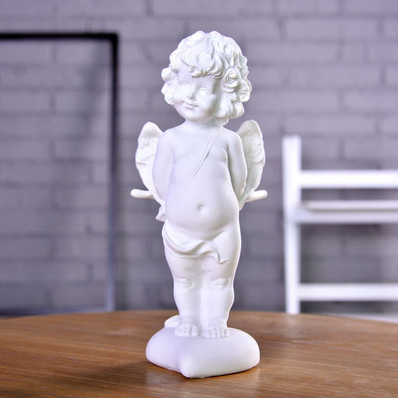 Adorable Resin Angel Statues and Small Decorative Ornaments for Home Interior Decoration