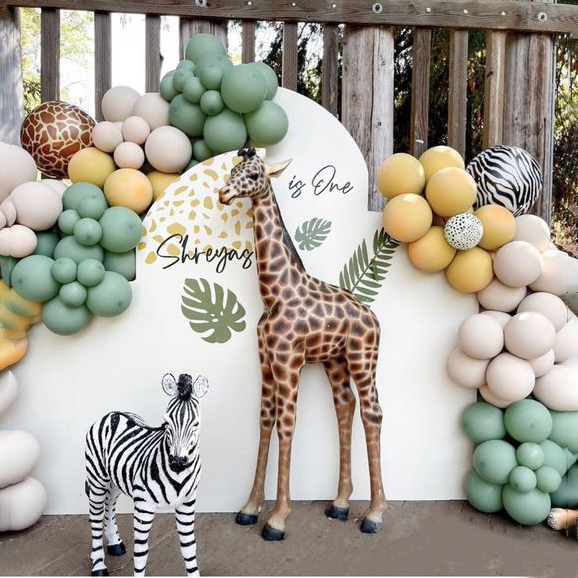 Wedding Backdrop Decoration Safari Animal Giraffe Zebra Statue for Sale