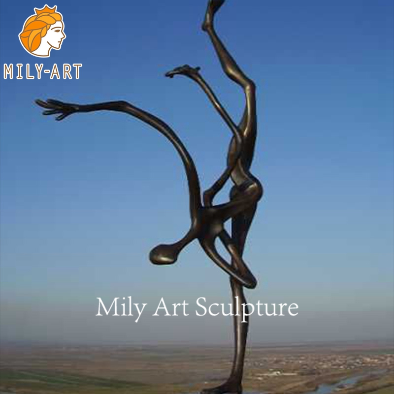 Modern Art Decoration Metal Bronze Abstract Figure Statue