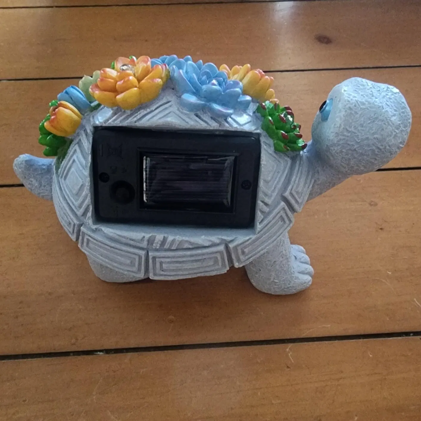 Solar Powered Resin Turtle Statues Outdoor Garden Lighting Decor Waterproof Cute Decor