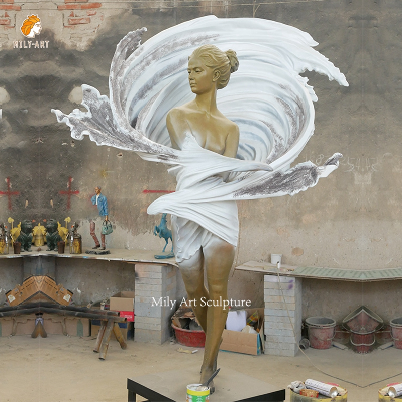 Life Size Erotic Statues Standing Nude Woman Girl Frau Bronze Sculpture