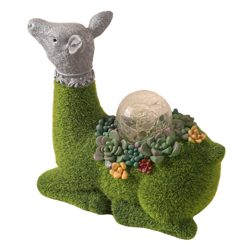 Vibrant Resin Frog Garden Statue with Solar LED Lighting Feature