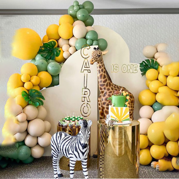 Wedding Backdrop Decoration Safari Animal Giraffe Zebra Statue for Sale