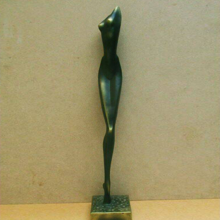 Factory Directly Supply Outdoor Decoration Antique Bronze Brass Life Size Abstract Human Sculpture