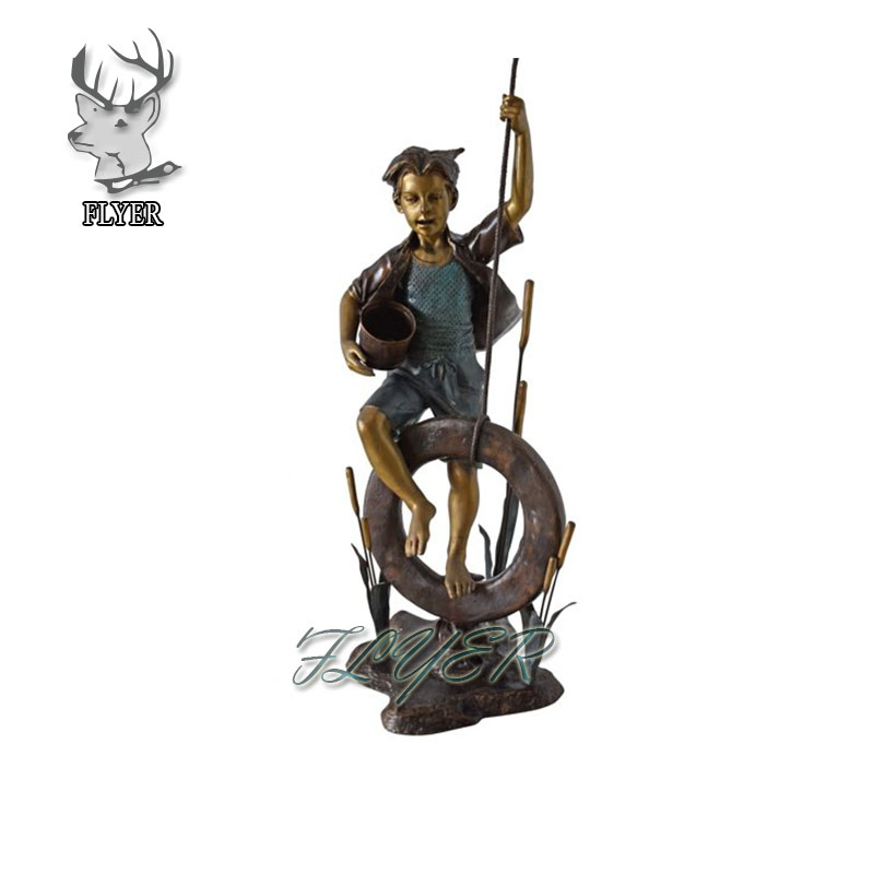 Outdoor Garden Decoration Metal Abstract Crafts Family Five People Landscape Sculpture Figurine Modern Art Statue