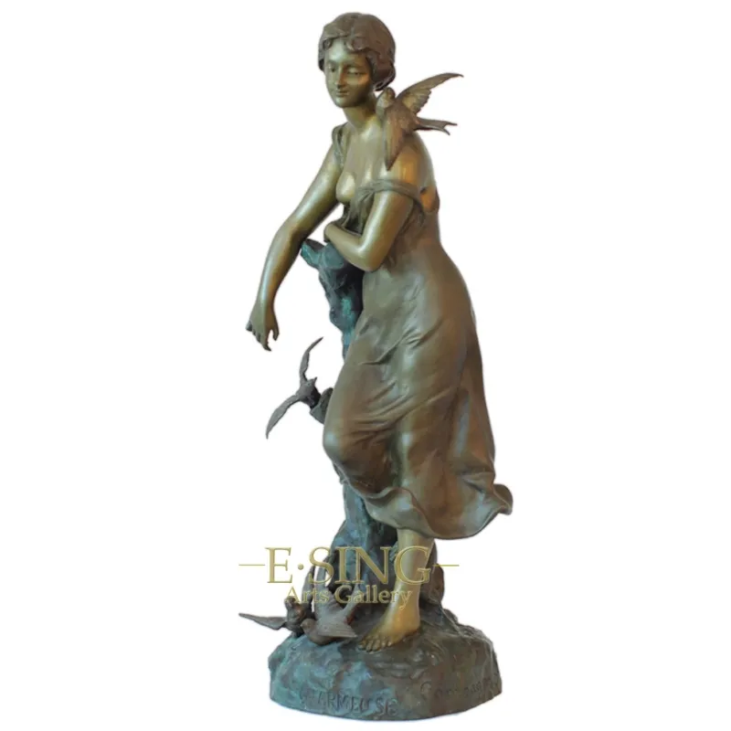 Brass David Statue Bronze Man Sculpture