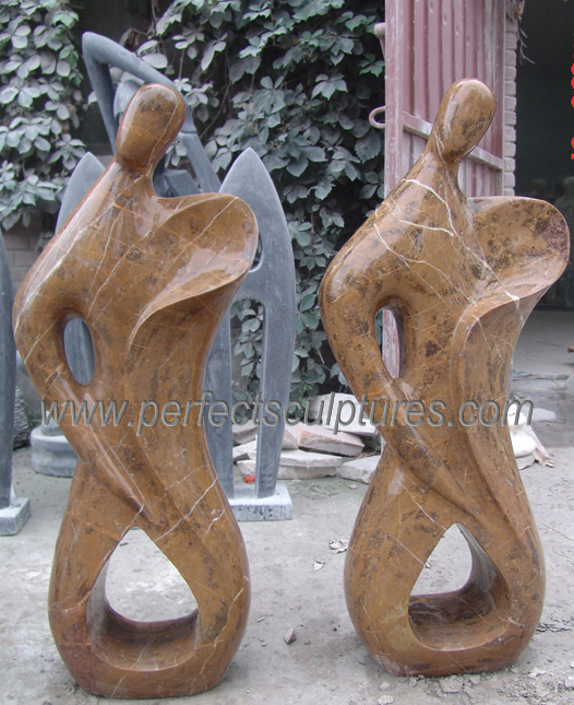 Garden Home Decorative Carved Stone Art Sculpture Modern Marble Carving Abstract Mother Love Baby Statue (SY-A071)