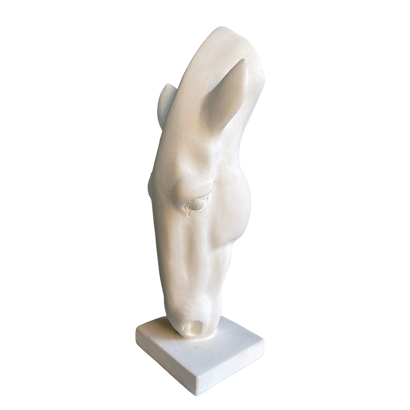 Animal Ornaments Horse Drink Water Limestone Marble Horse Statue Sculpture