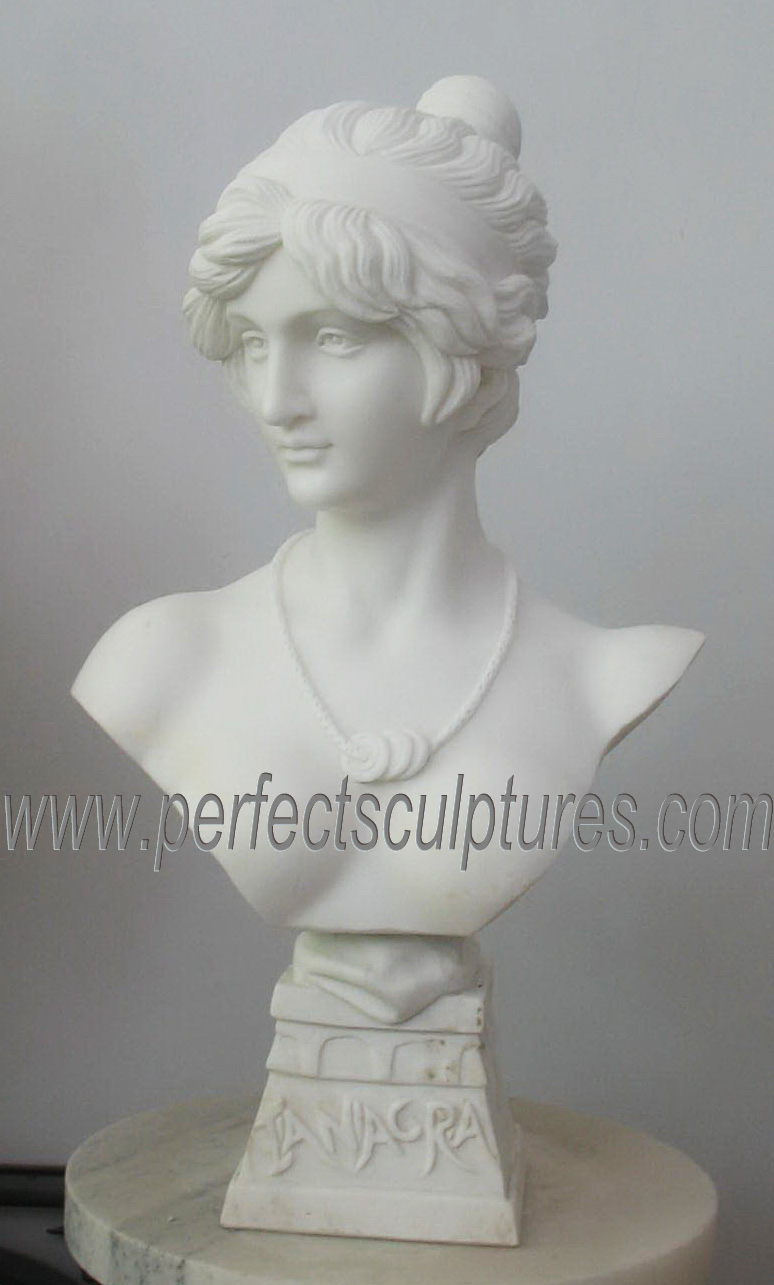 Home Decoration Sculpture Custom Indoor Decorative Female Lady Bust Statues (SY-S312)