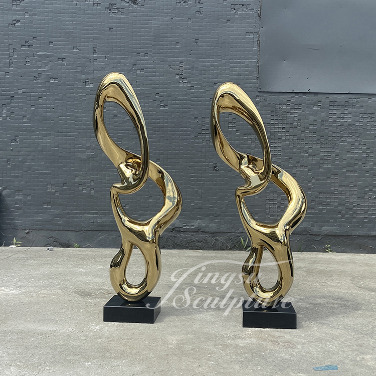 Outdoor and Indoor 3D Sculptures Stainless Steel Modern Sculptures Interior for Halloween Home Decorations