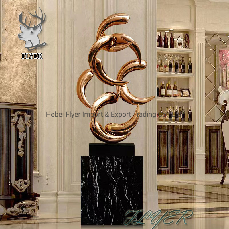 Flyer Sculpture Indoor Decoration Stainless Steel Statue Sculpture for Home Decoration