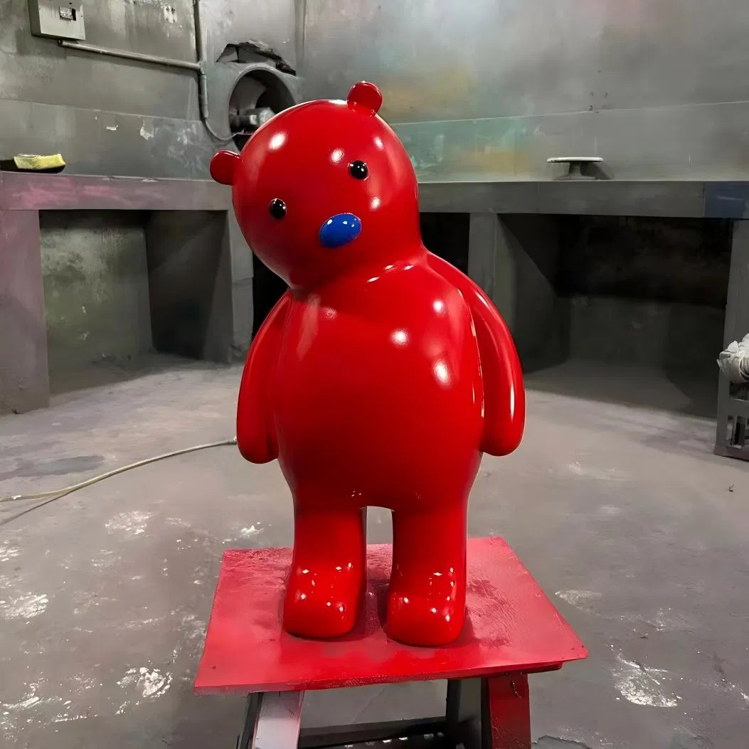 Outdoor Garden Fiberglass Decorative Animal Cartoon Frog Sculpture