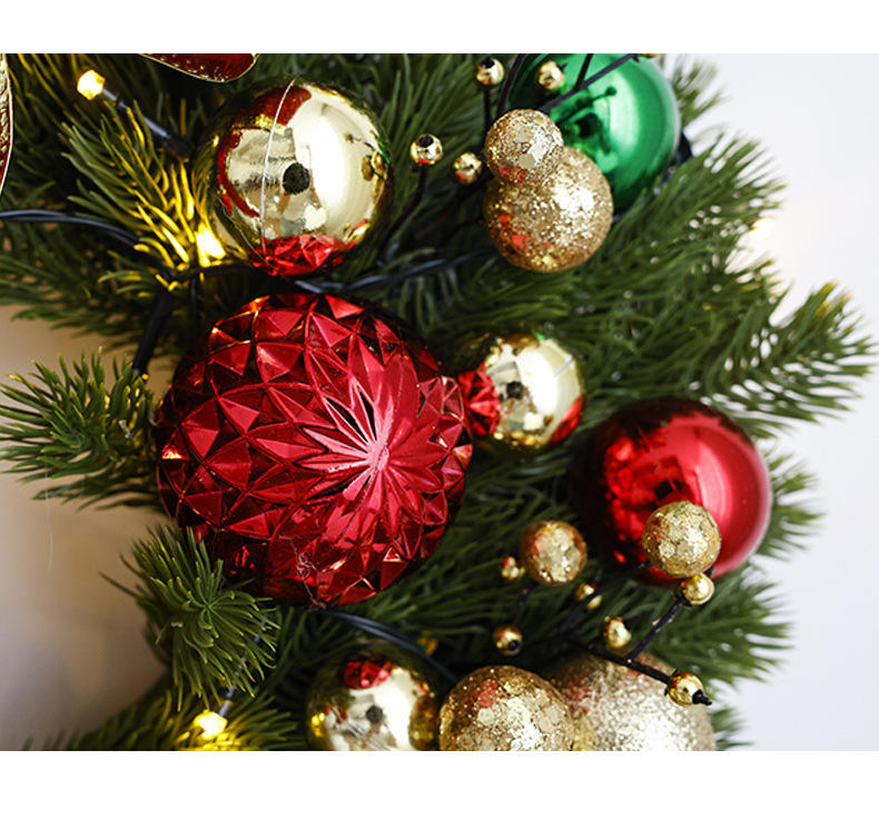 Christmas Decoration Simulation Wreath Window Display Door Hanging Christmas Shopping Mall Scene Decoration Props