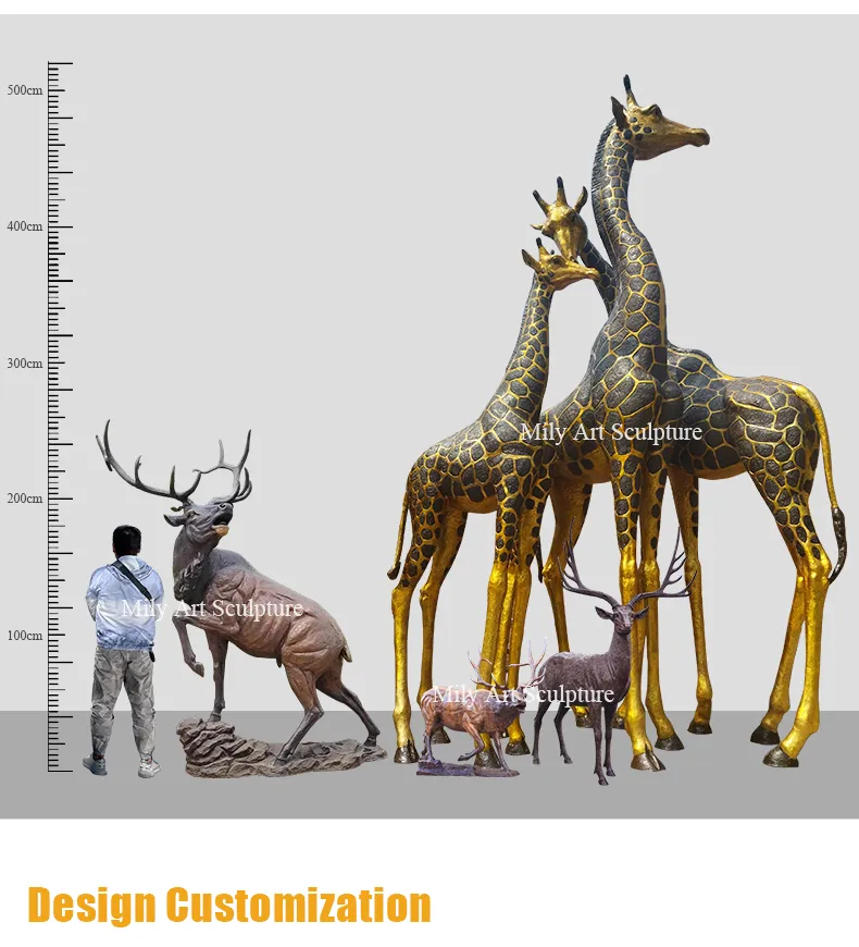 Oversized Bronze Deer Customization