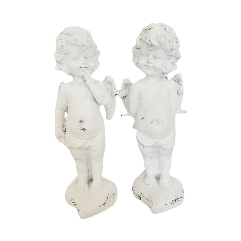 Adorable Resin Angel Statues and Small Decorative Ornaments for Home Interior Decoration