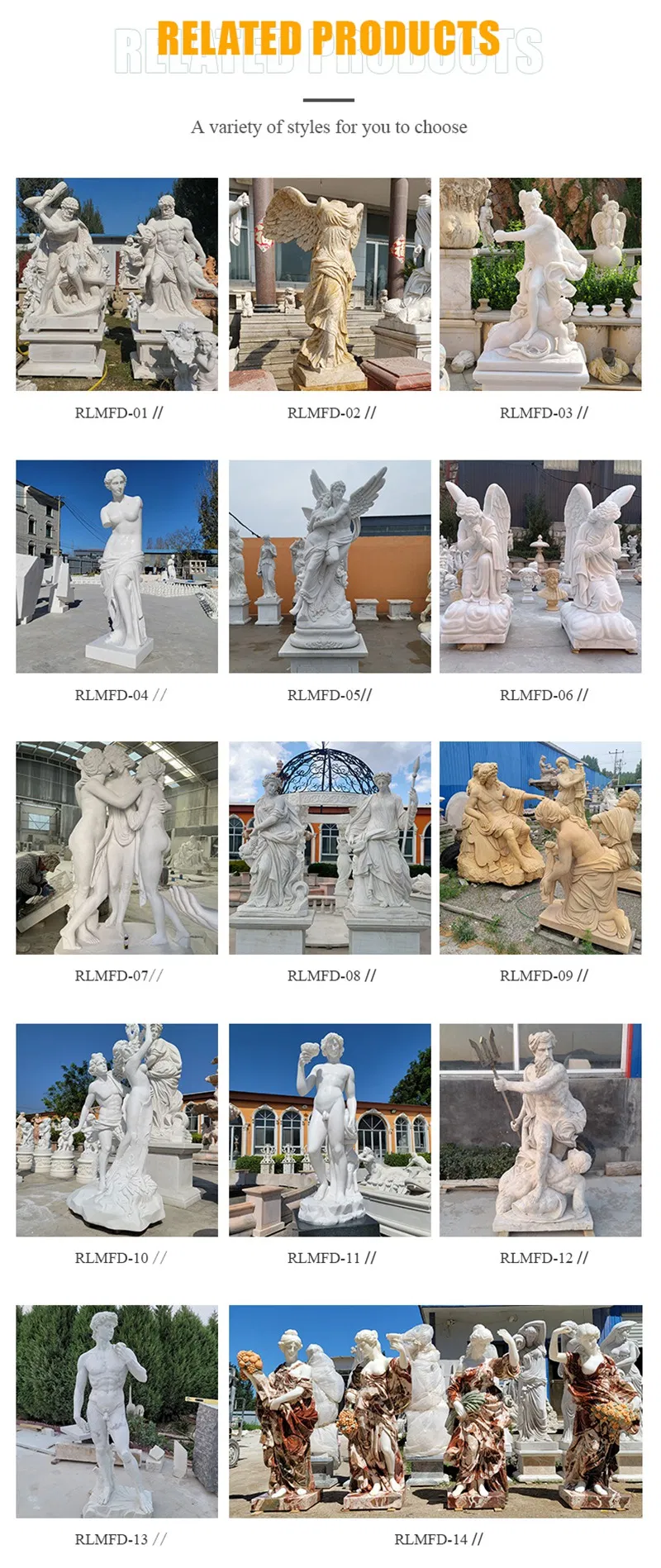 Variety of Sculptures