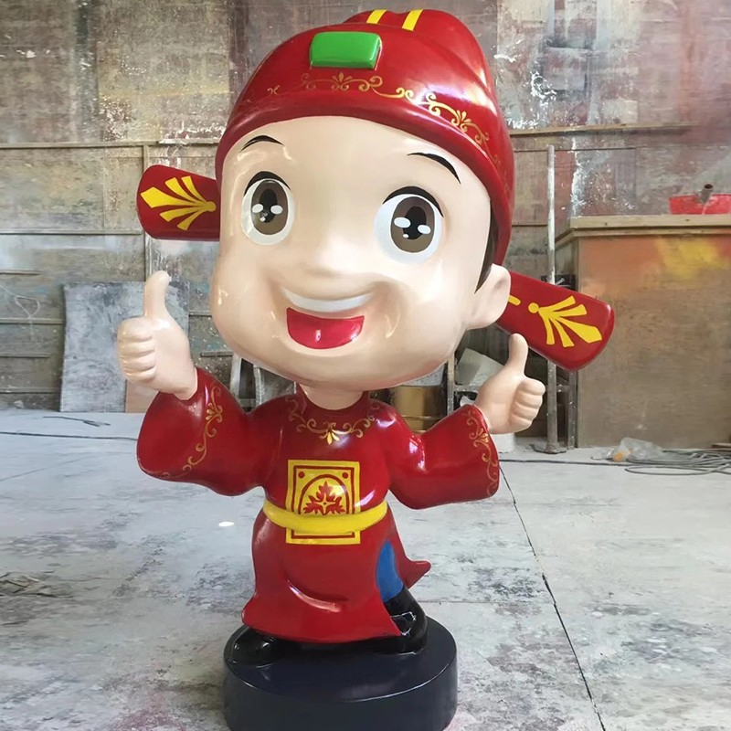 OEM Customization Character Animal Cartoon Figurine Art Crafts Fiberglass Abstract Resin Statue
