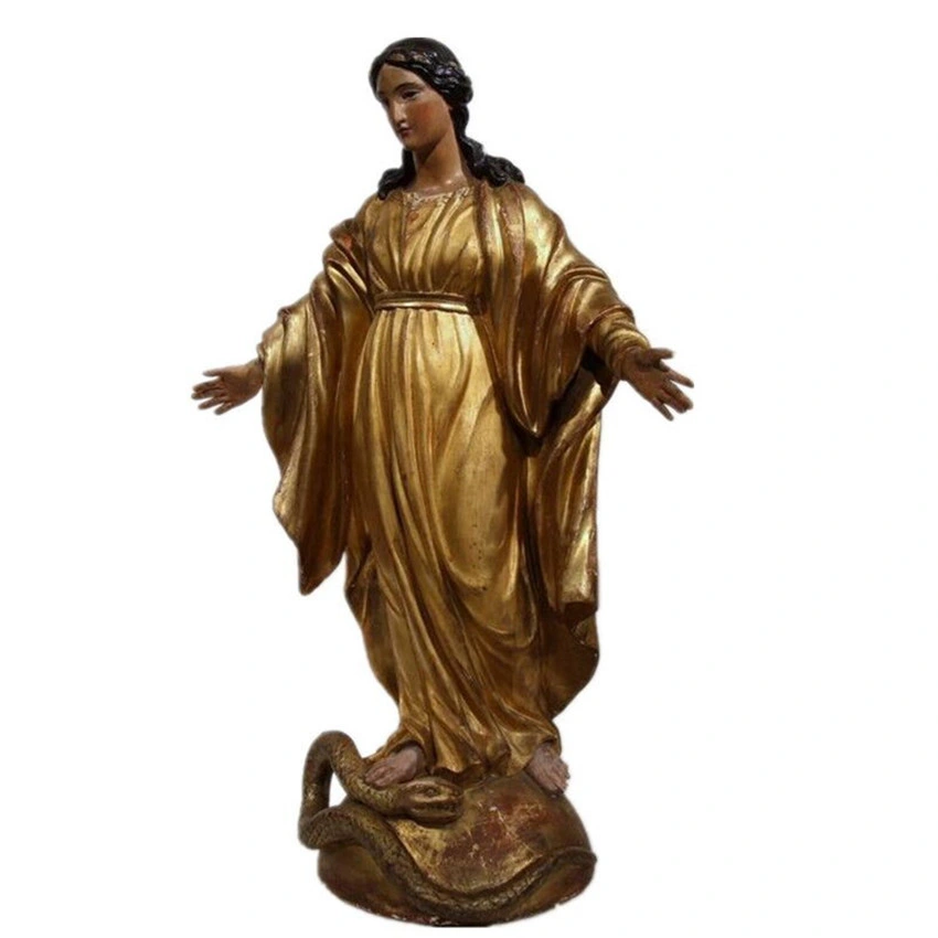 Life Size Bronze Virgin Mary Sculpture for Garden Decoration