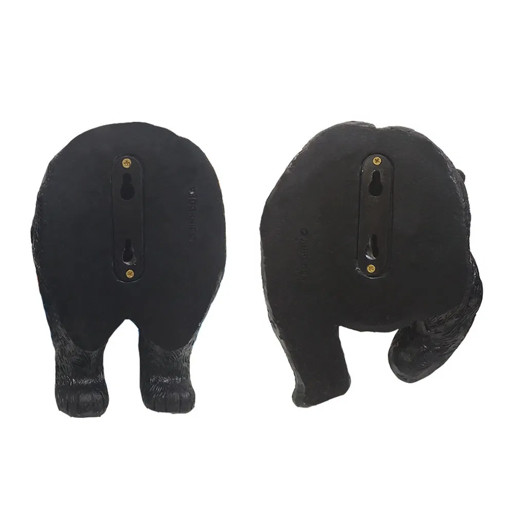 Garden Decor Decorative Resin Sculpture Realistic Black Bear on a Tree Staute