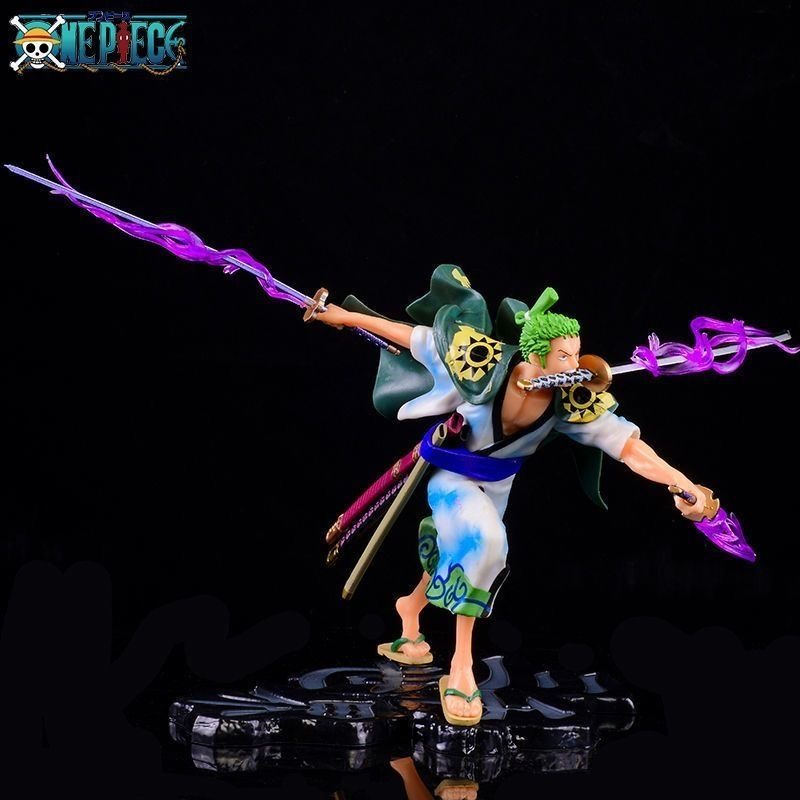 New Arrival 1 Kimono Roronoa Zoro One Piece Wholesale Japanese Anime Cartoon Character Statue Toy