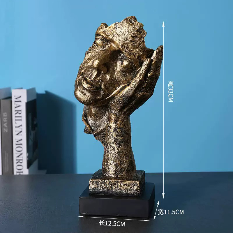 Wholesale Custom Indoor Polyresin Poly Resin Figure Statue Nordic Vintage Decorative Art Sculpture for Luxury Home Decoration Desktop Decor Craft Items