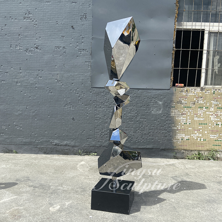 Outdoor and Indoor 3D Sculptures Stainless Steel Modern Sculptures Interior for Halloween Home Decorations