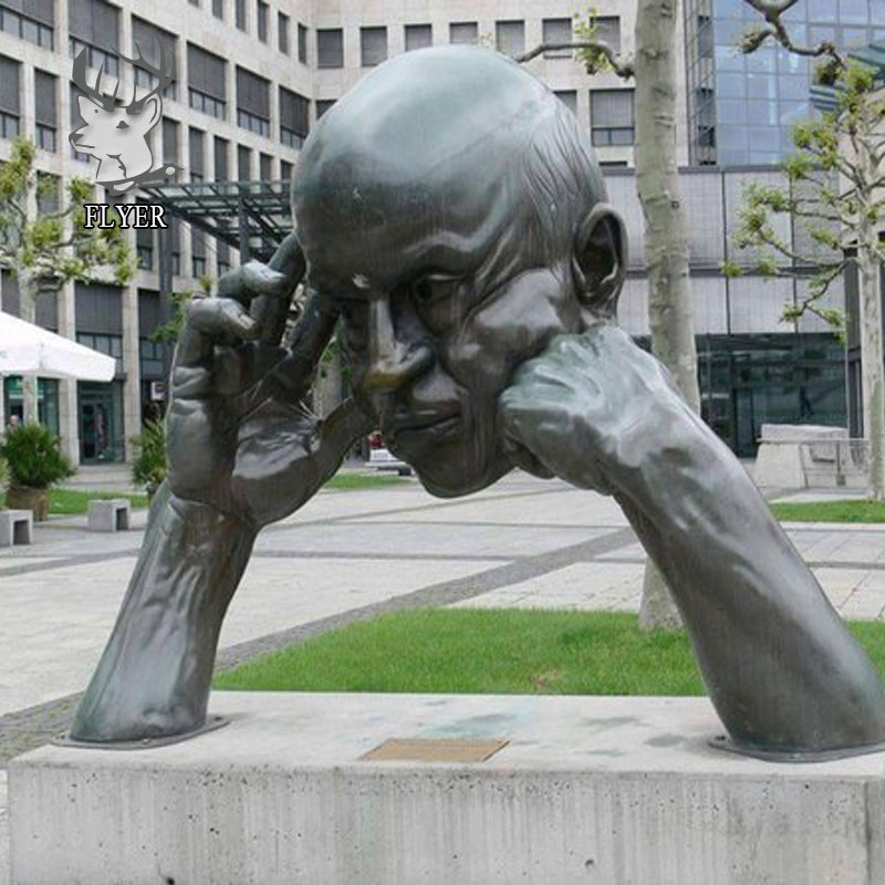 Indoor and Outdoor Modern Art Sculpture Large Abstract Figure Man Bronze Sculpture Life Size Bronze Statue