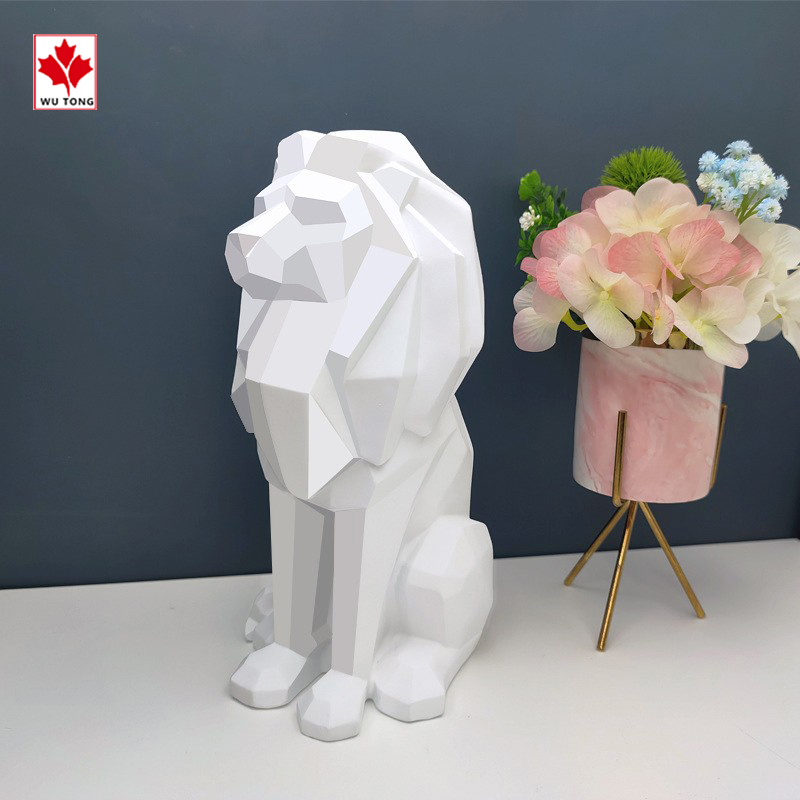 Abstract Resin Lion Statue Home Decoration Gift