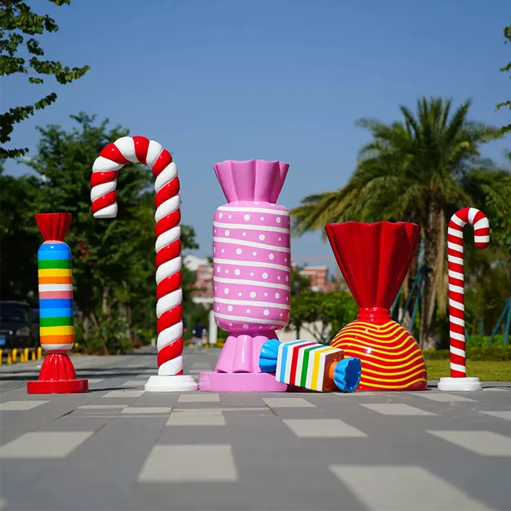Home Decoration Candy Lollipop Figure for Window Display Rental Props