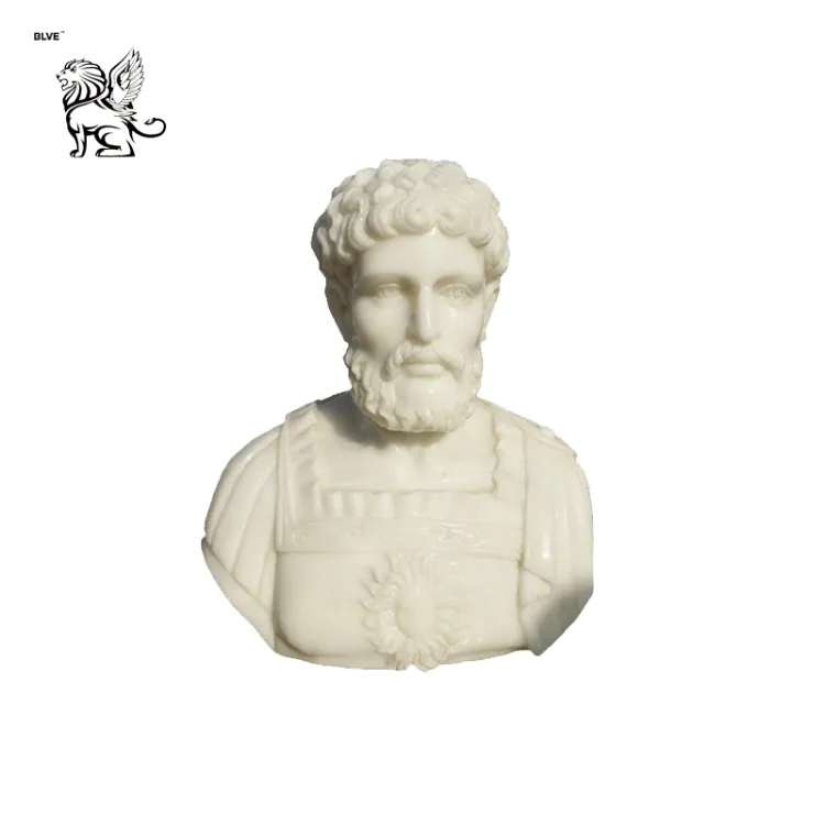 White Marble Roman Bust