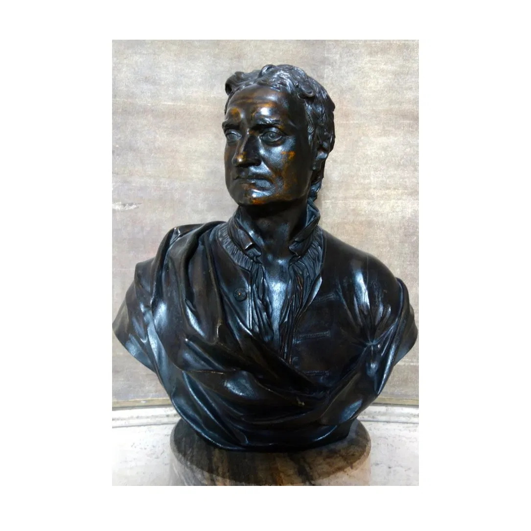 Large Size Park Decoration Bronze Kinsale Man Bust Statue