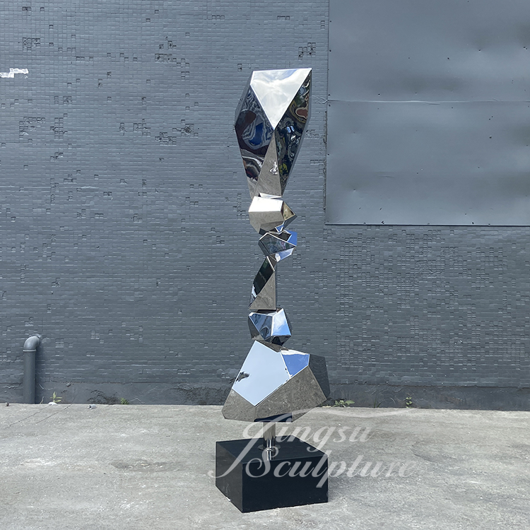 Outdoor and Indoor 3D Sculptures Stainless Steel Modern Sculptures Interior for Halloween Home Decorations