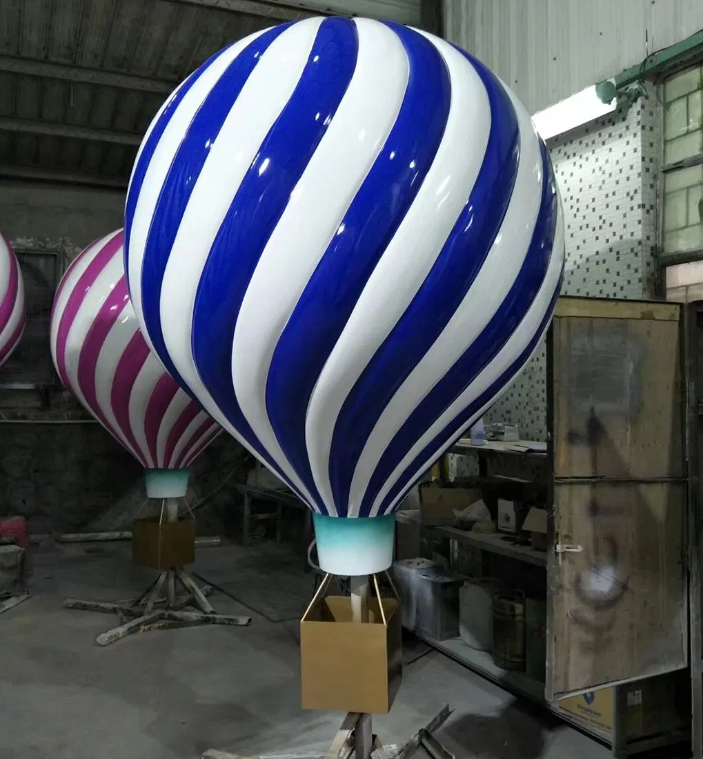 Resin Fiberglass Hot Air Balloon Centerpieces Props for Shopping Mall Decoration