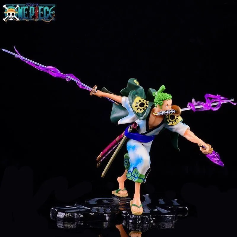 Kimono Roronoa Zoro One Piece Statue Toy