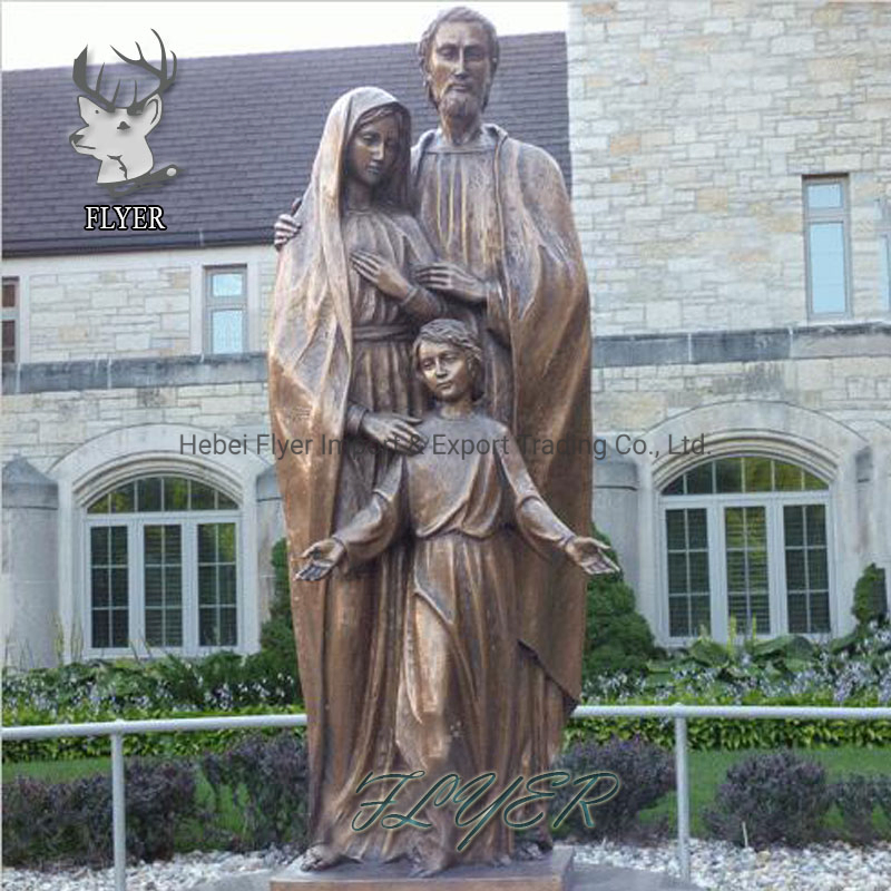 Church Figure Decoration Life Size Bronze Copper Madonna Mary Statue Sculpture for Sale