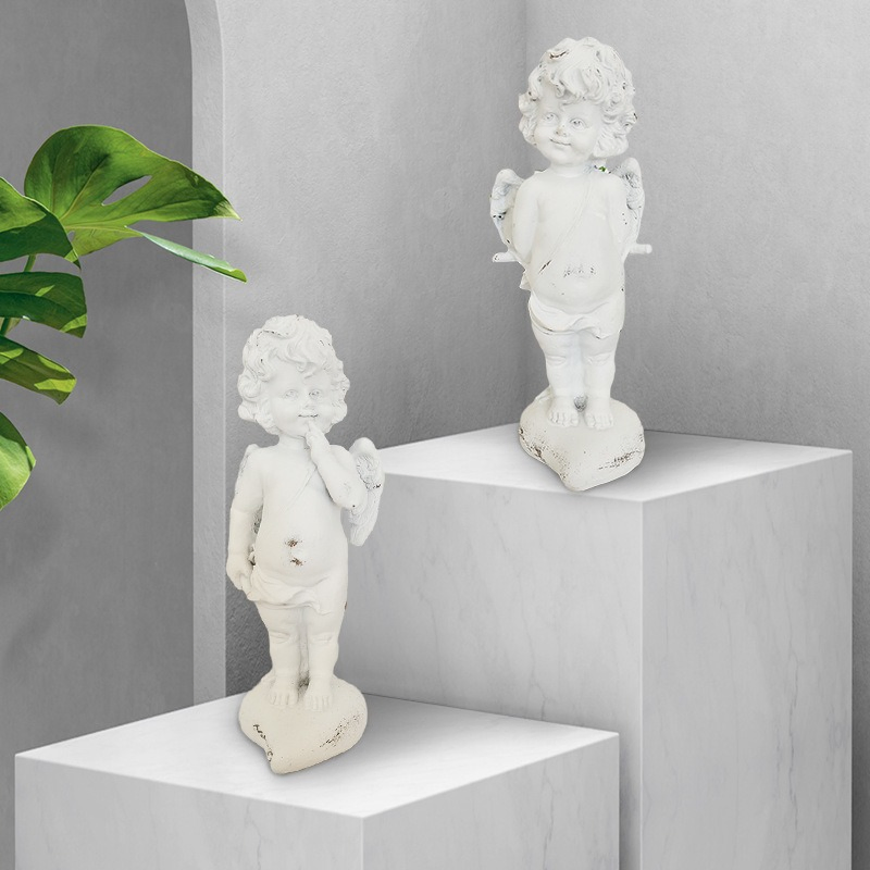 Adorable Resin Angel Statues and Small Decorative Ornaments for Home Interior Decoration