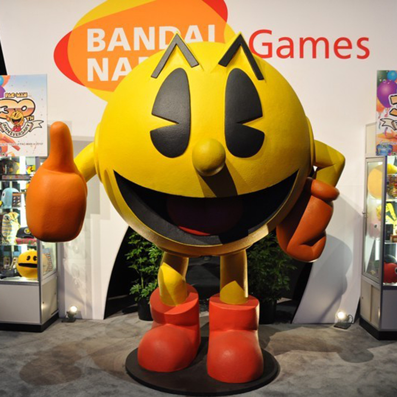 Shopping Mall Decoration Outdoor Customization Glossy Surface Fiberglass Cartoon Character Statue