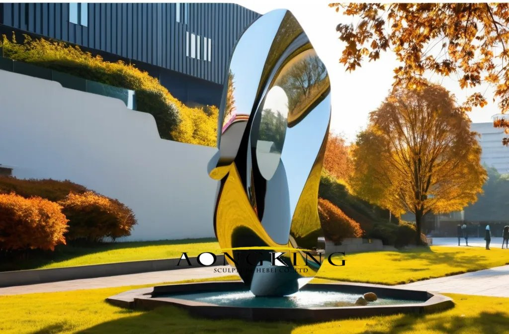 Customized Stainless Steel Large City Square Landscape Landmark Art Sculpture