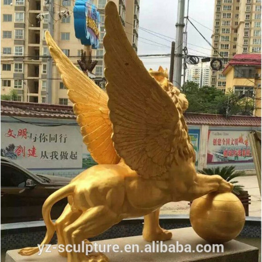 Outdoor Life Size Bronze Lions Sculpture for Decoration