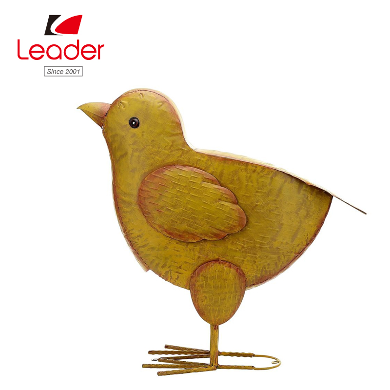 Hand-Painting Garden Decorative Metal Pig Figurine Metal Animal Sculpture